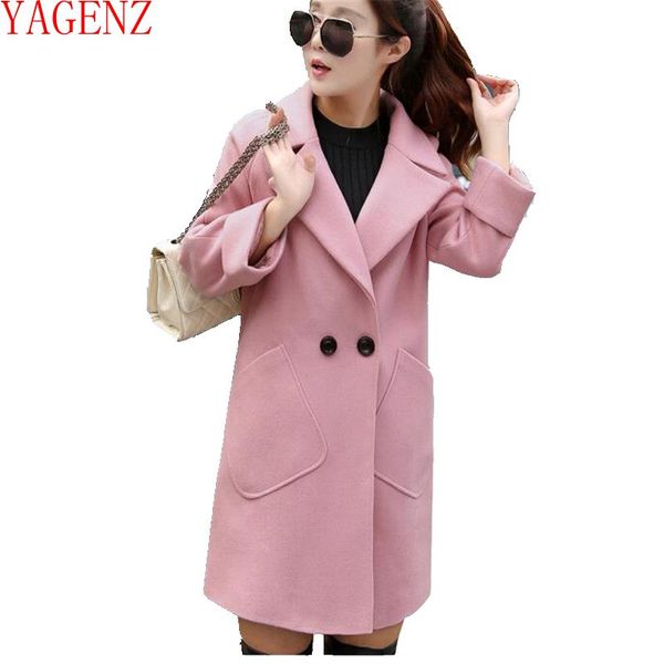yagenz fashion coat women spring clothes wool coat new elegant cashmere loose large size women clothing kg664, Black
yagenz fashion coat women spring clothes wool coat new elegant cashmere loose large size women clothing kg664, Black