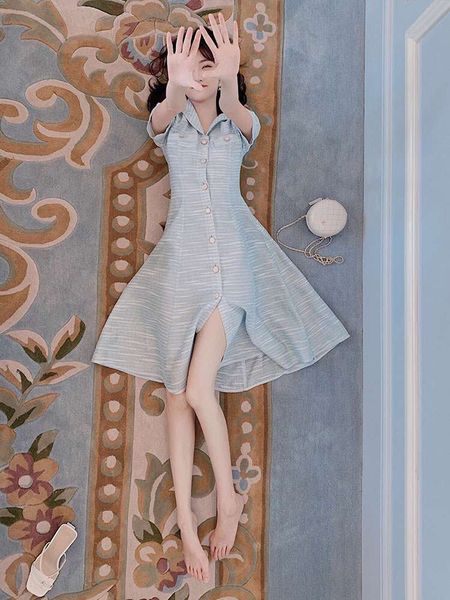 brand designer dress luxury dress summer dresses fashion refreshing style womens skirt clothes white and blue optional color brand fen, Black;gray
brand designer dress luxury dress summer dresses fashion refreshing style womens skirt clothes white and blue optional color brand fen, Black;gray