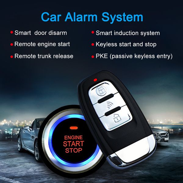 universal version smart key pke passive keyless entry car alarm system engine start button remote engine start remote open
universal version smart key pke passive keyless entry car alarm system engine start button remote engine start remote open
