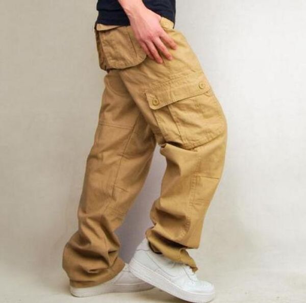 men pockets cotton military cargo long work outdoor loose straight pant zsell, Black
men pockets cotton military cargo long work outdoor loose straight pant zsell, Black