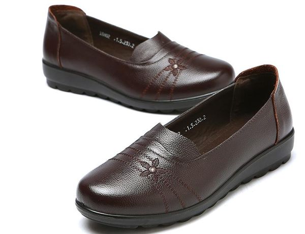 2019 women's shoes in spring and autumn with new style slope heel round head mother shoes @nm620, Black
2019 women's shoes in spring and autumn with new style slope heel round head mother shoes @nm620, Black