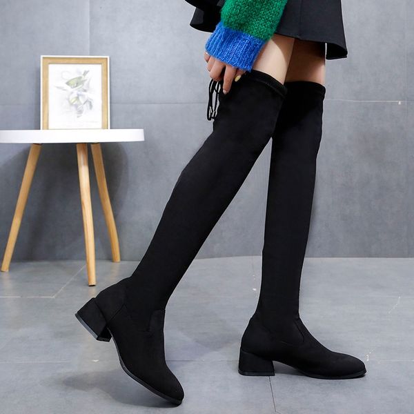 black thigh high boots women's high heels over the knee boots thin legs stretch 2019 autumn warm and velvet increased
black thigh high boots women's high heels over the knee boots thin legs stretch 2019 autumn warm and velvet increased