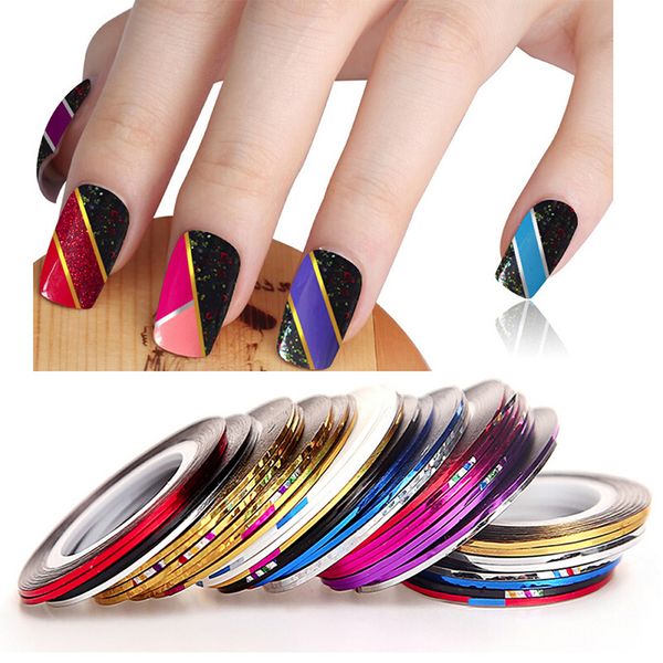diy nail stickers mix color rolls nail art decoration rolls striping tapes colorful line stickers decoration sticker, Silver;gold
diy nail stickers mix color rolls nail art decoration rolls striping tapes colorful line stickers decoration sticker, Silver;gold