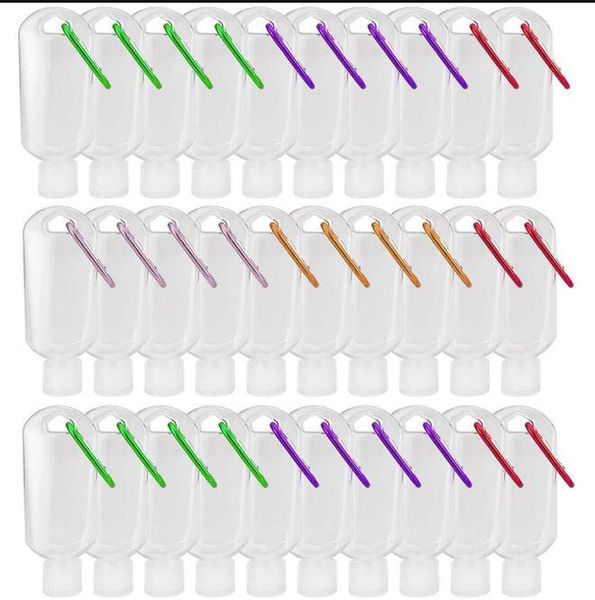 30ml/50ml/60ml travel plastic clear keychain hand sanitizer bottles, refillable empty bottles portable squeeze containers with flip cap
30ml/50ml/60ml travel plastic clear keychain hand sanitizer bottles, refillable empty bottles portable squeeze containers with flip cap