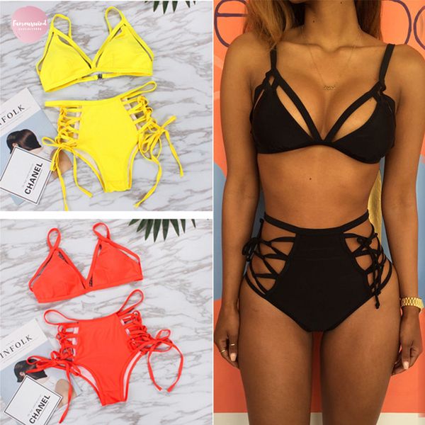 bandage high set women swimwear swimsuit bikinis bikini waiste bathing suit brazilian biquini maillot de bain femme xl, White;black
bandage high set women swimwear swimsuit bikinis bikini waiste bathing suit brazilian biquini maillot de bain femme xl, White;black