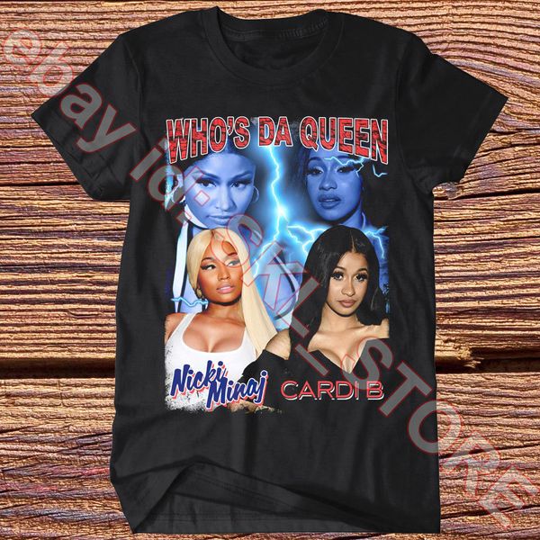 Nicki Minaj Cardi B футболка кто да королева винтажный стиль рэп хип-хоп РБ смешные беспла
Nicki Minaj Cardi B футболка кто да королева винтажный стиль рэп хип-хоп РБ смешные беспла