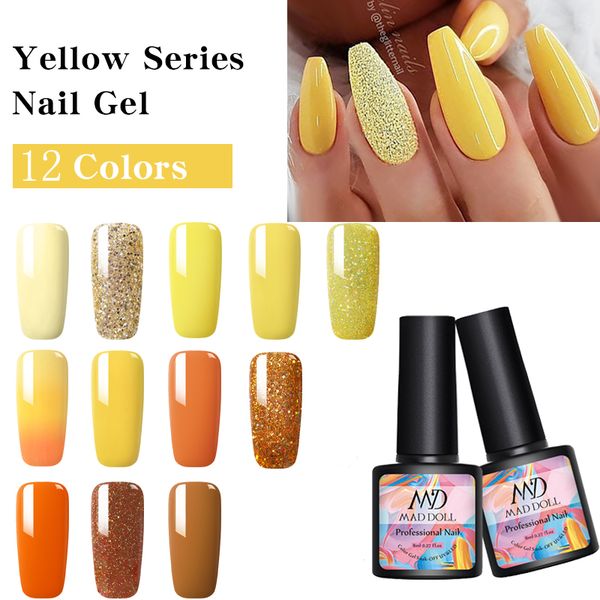 1 bottle 8ml mad doll 12 color spring summer soak off uv gel polish yellow series nail art nail gel polish art, Red;pink
1 bottle 8ml mad doll 12 color spring summer soak off uv gel polish yellow series nail art nail gel polish art, Red;pink