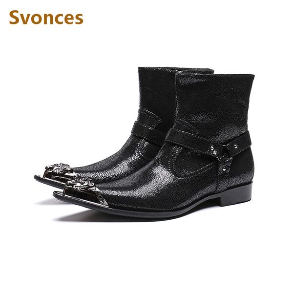 genuine leather boots man fashion stone pattern zipper mens boots mid-calf winter shoes man size 38-46, Black
genuine leather boots man fashion stone pattern zipper mens boots mid-calf winter shoes man size 38-46, Black