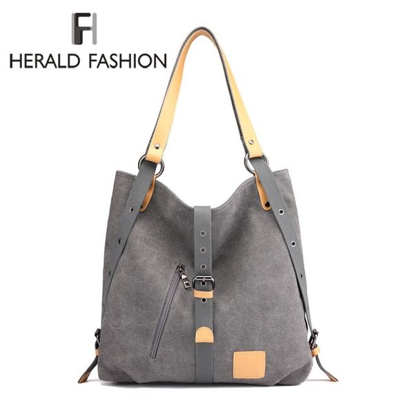 herald fashion large pocket casual tote women's handbag shoulder handbags canvas leather capacity bags for women bolsas sac
herald fashion large pocket casual tote women's handbag shoulder handbags canvas leather capacity bags for women bolsas sac