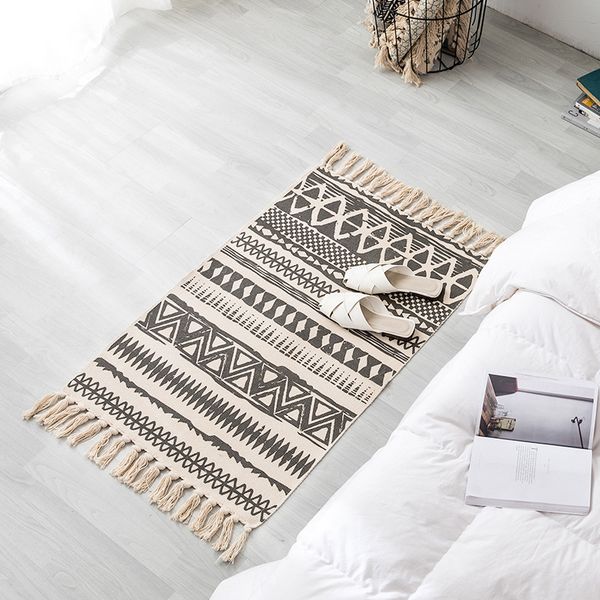 retro ethnic style floor mat nordic simple natural cotton linen door mat bedroom bedside mat living room coffee table
retro ethnic style floor mat nordic simple natural cotton linen door mat bedroom bedside mat living room coffee table