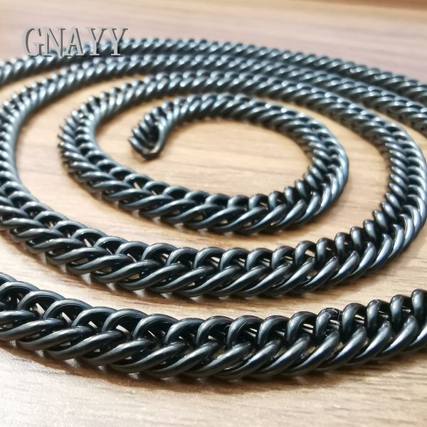 7mm wide choose lenght 18-32 inch stainless steel black double curb link chain necklace for mens jewelry fashion gifts, Silver
7mm wide choose lenght 18-32 inch stainless steel black double curb link chain necklace for mens jewelry fashion gifts, Silver
