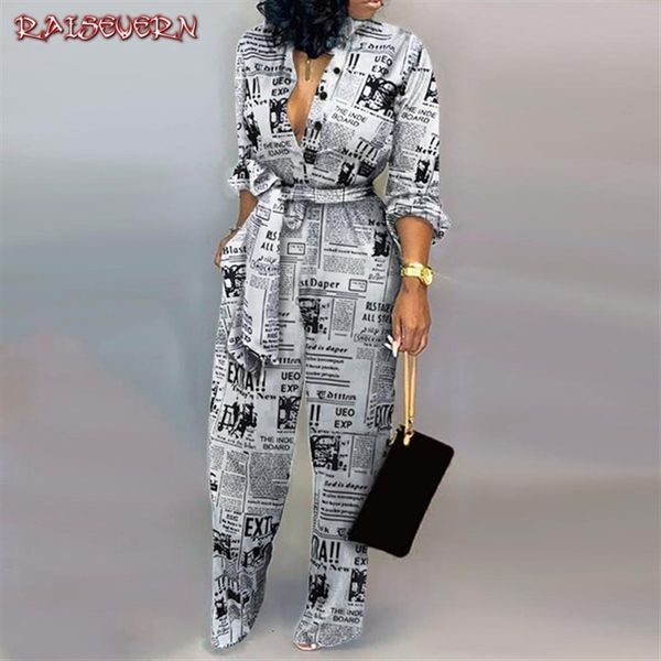 women autumn deep v neck long sleeves overalls newspaper leopard print jumpsuit elegant camouflage print one piece rompers, Black;white
women autumn deep v neck long sleeves overalls newspaper leopard print jumpsuit elegant camouflage print one piece rompers, Black;white