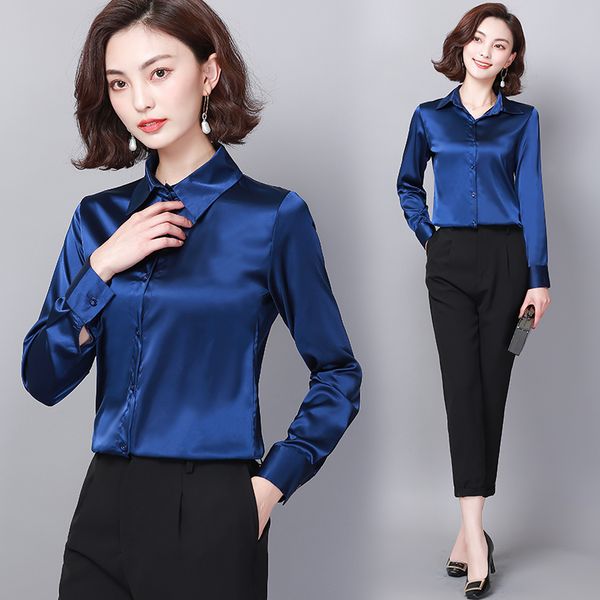 new runway fashion elegant blue shirts women long sleeve lapel neck ladies designer shirt blouses casual plus size office button shirts, White
new runway fashion elegant blue shirts women long sleeve lapel neck ladies designer shirt blouses casual plus size office button shirts, White