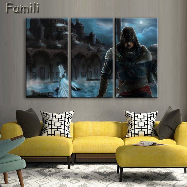 Hot Sell 3Piece Canvas Art Assassin's Creed Painting Canvas Wall Art Picture Home Decoration Living Room Canvas Painting(Frame)
Hot Sell 3Piece Canvas Art Assassin's Creed Painting Canvas Wall Art Picture Home Decoration Living Room Canvas Painting(Frame)