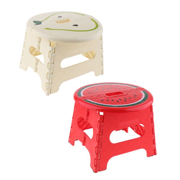 2 pieces folding step stool non slip stepping stool with handle, cartoon kitchen bench seat for kids and adults universal - steady
2 pieces folding step stool non slip stepping stool with handle, cartoon kitchen bench seat for kids and adults universal - steady