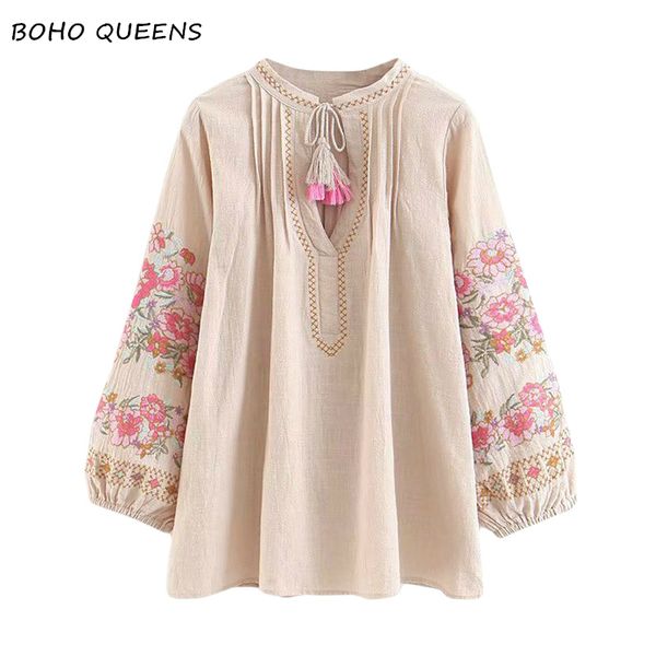 spring women bohemian tassel shirt cute beach floral embroidery linen cotton blouse shirt flare sleeve loose boho shirts blusa, White
spring women bohemian tassel shirt cute beach floral embroidery linen cotton blouse shirt flare sleeve loose boho shirts blusa, White