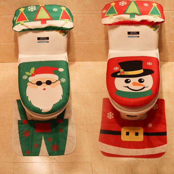 1 set/3pc santa snowmantoilet seat cover rug bathroom set decoration rug christmas decoration for home
1 set/3pc santa snowmantoilet seat cover rug bathroom set decoration rug christmas decoration for home