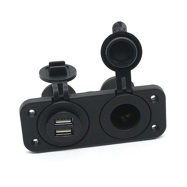 black 2.1a dual usb charger and socket panel mount marine 12 volt power outlet aluminum alloy car adapter c811060
black 2.1a dual usb charger and socket panel mount marine 12 volt power outlet aluminum alloy car adapter c811060