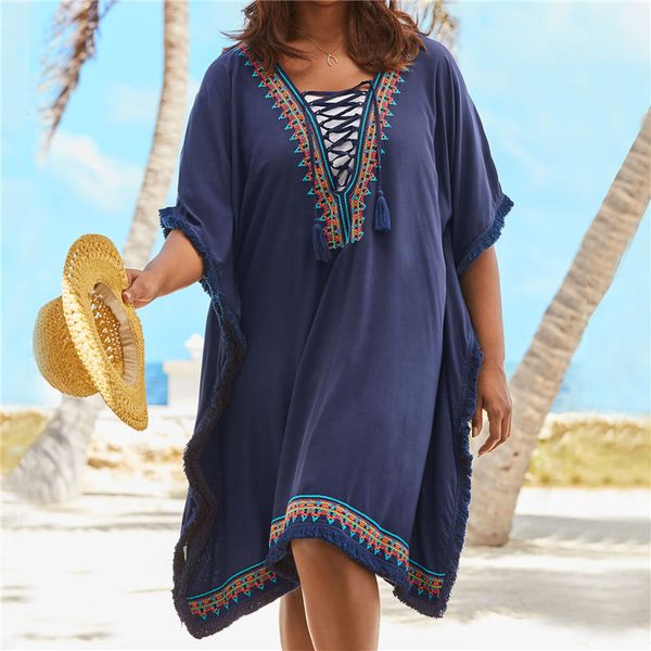 embroidery caftan beach tunic cotton beach cover up saida de praia swimsuit women bikini cover up pareo sarong beachwear #q932
embroidery caftan beach tunic cotton beach cover up saida de praia swimsuit women bikini cover up pareo sarong beachwear #q932