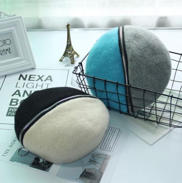 winter girls casual wool beret hat new girls zipper patchwork stylish artist cap, Blue;gray
winter girls casual wool beret hat new girls zipper patchwork stylish artist cap, Blue;gray