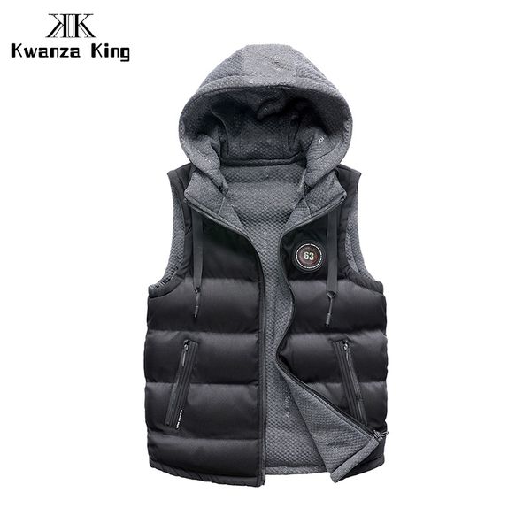 2018 men's fashionable vest thick warm winter caps detachable casual jacket can be double-faced jacket male's waistcoats 268, Black;white
2018 men's fashionable vest thick warm winter caps detachable casual jacket can be double-faced jacket male's waistcoats 268, Black;white