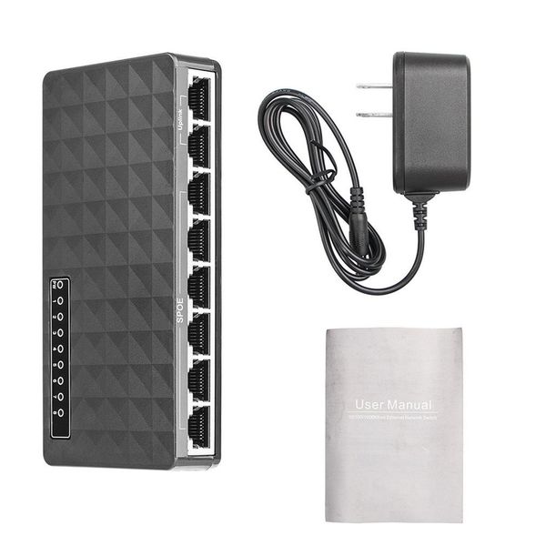mini lan poe ethernet network deskswitch 8 port 10/100mbps fast hub network switch hub adapter high performance
mini lan poe ethernet network deskswitch 8 port 10/100mbps fast hub network switch hub adapter high performance