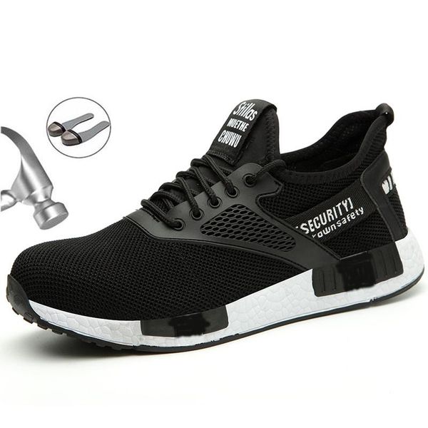 men's safety shoes summer mesh breathable men's boots built-in steel head anti-smashing anti-piercing work shoes xl 36-47, Black
men's safety shoes summer mesh breathable men's boots built-in steel head anti-smashing anti-piercing work shoes xl 36-47, Black
