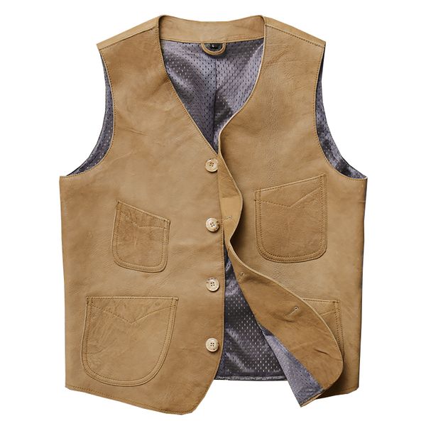 zvaqs new stylish genuine leather vests men real sheep skin motorcycle leather waistcoats brown casual pockets male biker gilet, Black
zvaqs new stylish genuine leather vests men real sheep skin motorcycle leather waistcoats brown casual pockets male biker gilet, Black