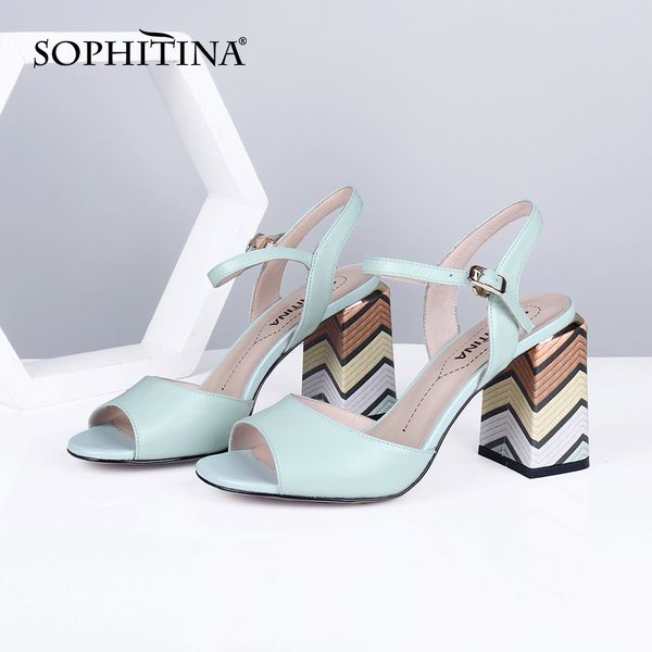 sophitina fashion women's sandals high-quality sheepskin colorful heels peep toe buckle shoes women comfortable sandals sc655 y200702, Black
sophitina fashion women's sandals high-quality sheepskin colorful heels peep toe buckle shoes women comfortable sandals sc655 y200702, Black