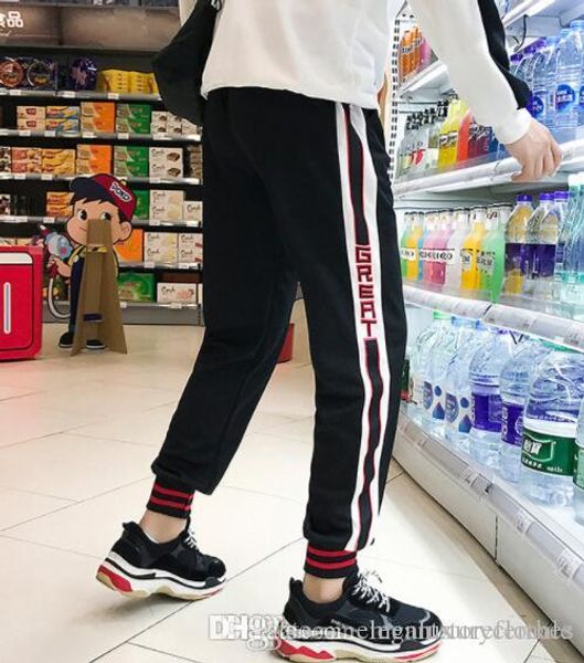 mens designer jogger pants striped fashion male boy teenager clothes long pencil pants, Black
mens designer jogger pants striped fashion male boy teenager clothes long pencil pants, Black