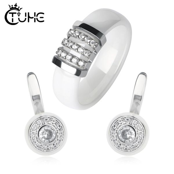 new fashion ceramic jewelry sets for women never fade healthy ceramic stud earrings rings female jewelry statement, Silver
new fashion ceramic jewelry sets for women never fade healthy ceramic stud earrings rings female jewelry statement, Silver