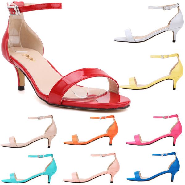 14 colors women's sandals low heels shoes open toe summer casual shoes wedding buckle patent leather shoes u, Black
14 colors women's sandals low heels shoes open toe summer casual shoes wedding buckle patent leather shoes u, Black