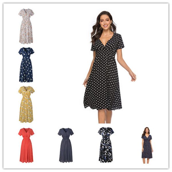 s-2xl women long dresses spring summer girls short sleeve chiffon beach skirts trendy dot flora print v-neck dress bohemian dresses ly303, White
s-2xl women long dresses spring summer girls short sleeve chiffon beach skirts trendy dot flora print v-neck dress bohemian dresses ly303, White