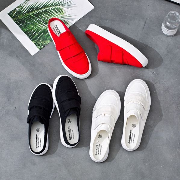 Half trailing canva hoe female ummer new mall white hoe female korean tudent a pedal hook and loop heel loafer
Half trailing canva hoe female ummer new mall white hoe female korean tudent a pedal hook and loop heel loafer