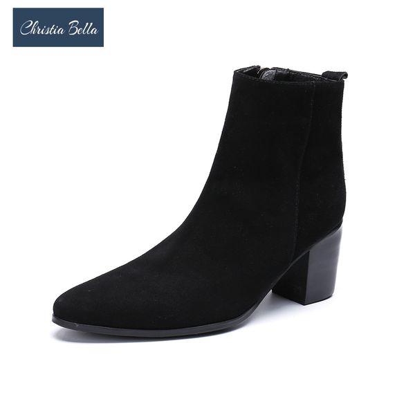 christia bella new fashion simplicity suede leather men office shoes large size pointed toe zipper formal party dress shoes, Black
christia bella new fashion simplicity suede leather men office shoes large size pointed toe zipper formal party dress shoes, Black