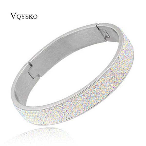 wholesale price ab color crystal custom jewelry stainless steel jewelry bangles, Black
wholesale price ab color crystal custom jewelry stainless steel jewelry bangles, Black