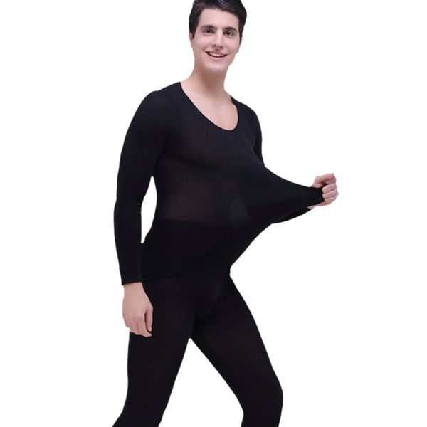 men's thermal underwear winter long johns men autumn round neck seamless light high elastic sets, Black;white
men's thermal underwear winter long johns men autumn round neck seamless light high elastic sets, Black;white