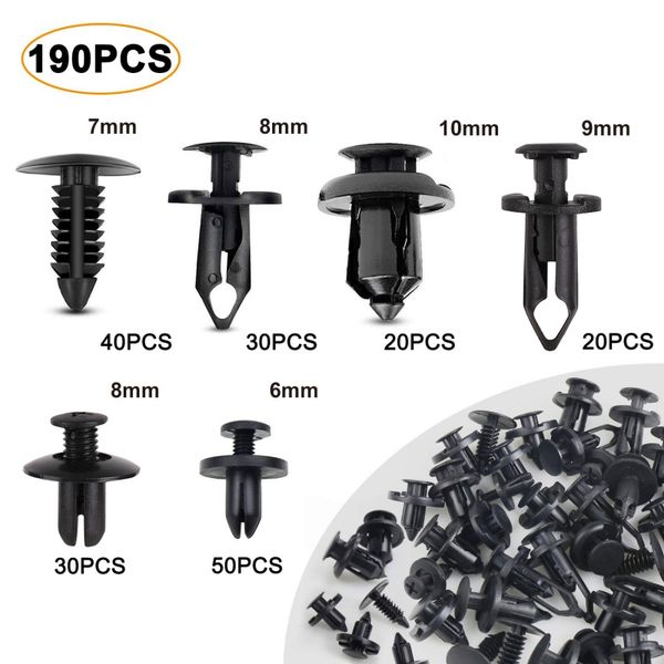 universal car clips 190pcs 6 sizes plastic fastener rivet clips auto fastener for bmv
universal car clips 190pcs 6 sizes plastic fastener rivet clips auto fastener for bmv