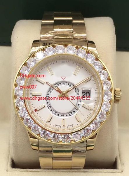 luxury watch 44mm white dial 116610 date gmt working big diamond bezel mechanical automatic mens watches, Slivery;brown
luxury watch 44mm white dial 116610 date gmt working big diamond bezel mechanical automatic mens watches, Slivery;brown