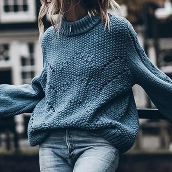women's sweaters hollow out loose knitted lantern sleeve o-neck solid pullover sweater female autumn warm ladies pullovers, White;black
women's sweaters hollow out loose knitted lantern sleeve o-neck solid pullover sweater female autumn warm ladies pullovers, White;black