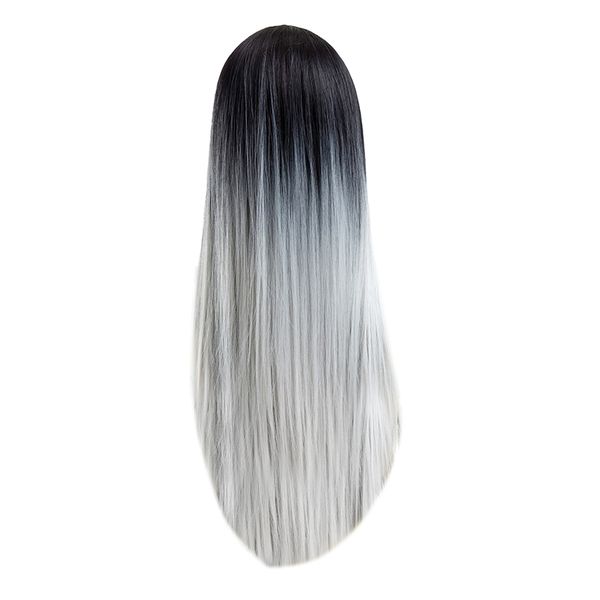 cosplay style gradient color middle part long straight hair wigs for women, Black
cosplay style gradient color middle part long straight hair wigs for women, Black
