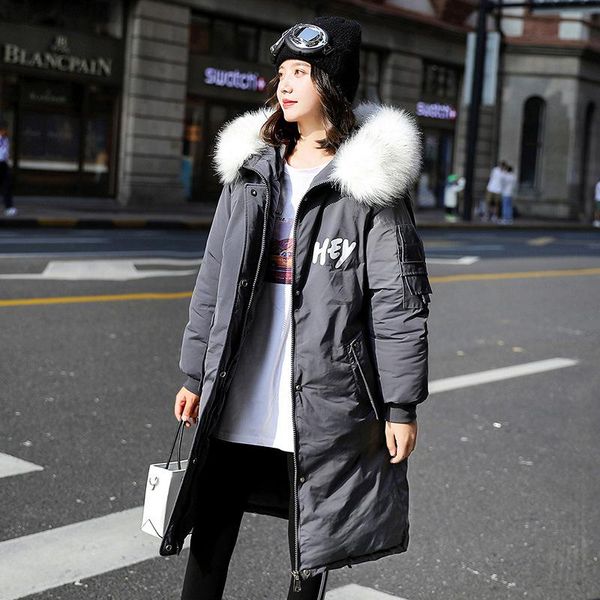 2019 fashion letter design women winter jacket cotton padded warm thicken big fur collar ladies long coats parka womens jackets, Black
2019 fashion letter design women winter jacket cotton padded warm thicken big fur collar ladies long coats parka womens jackets, Black