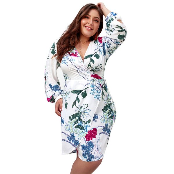new 2019 spring autumn long sleeve dress v neck a line plus size dress for fat women lady fashion printing casual dress, Black;gray
new 2019 spring autumn long sleeve dress v neck a line plus size dress for fat women lady fashion printing casual dress, Black;gray