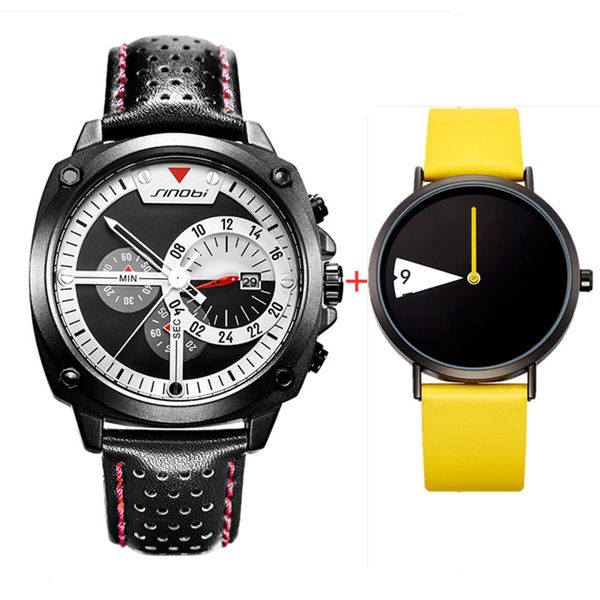 2pcs sinobi watches men women creative watches men ladies quartz wristwatch fashion sports street chronograph set gifts, Slivery;brown
2pcs sinobi watches men women creative watches men ladies quartz wristwatch fashion sports street chronograph set gifts, Slivery;brown