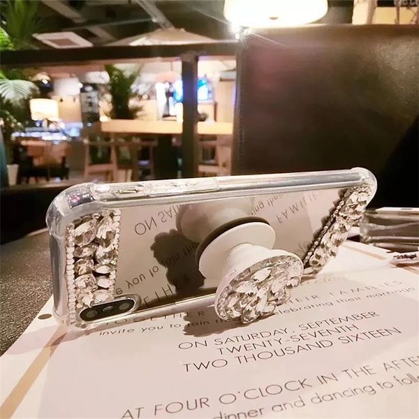 2019 fancy anti-fall diamond case for iphone 6 plus sparkle diamond case shinning kickstand soft mirror rhinestone cover
2019 fancy anti-fall diamond case for iphone 6 plus sparkle diamond case shinning kickstand soft mirror rhinestone cover