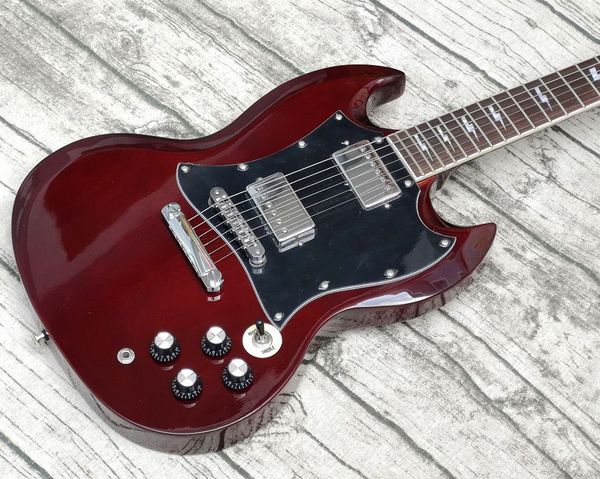 thunderstruck ac dc angus young sg wine red electric guitar mahogany body, bolt inlays, chrome hardware
thunderstruck ac dc angus young sg wine red electric guitar mahogany body, bolt inlays, chrome hardware