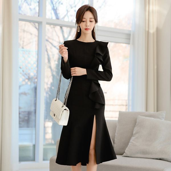 hayblst brand dress women 2020 new spring plus size xl elegant kawaii long sleeve club vestidos korean style black clothing, Black;gray
hayblst brand dress women 2020 new spring plus size xl elegant kawaii long sleeve club vestidos korean style black clothing, Black;gray