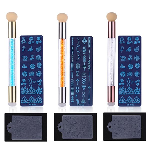 1 sets nail art tools double head dye sponge pen+scraper+steel+nail printing plate sets tool yjj1
1 sets nail art tools double head dye sponge pen+scraper+steel+nail printing plate sets tool yjj1