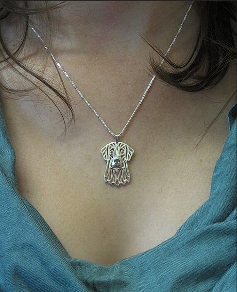 hollow pet pendant flat coated retriever necklace for women beautiful charm christmas gift jewelry, Silver
hollow pet pendant flat coated retriever necklace for women beautiful charm christmas gift jewelry, Silver