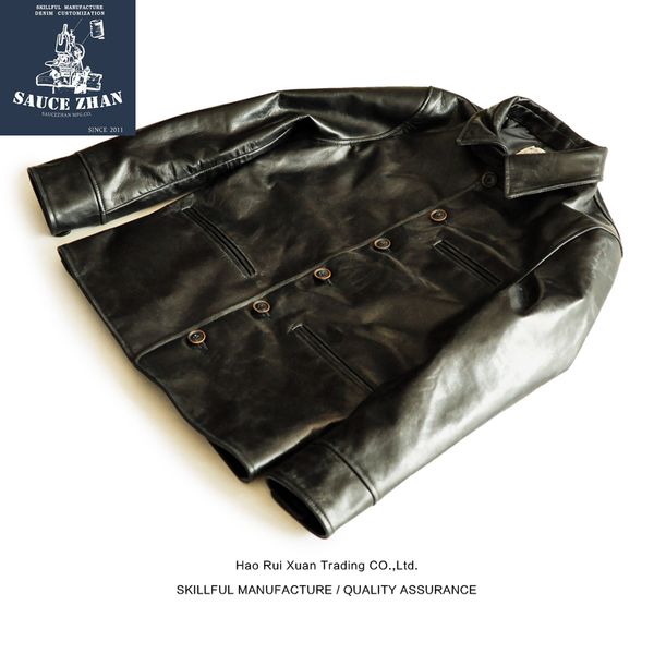 saucezhan ng men's leather jacket 100% horse leather jacket fashion motorcycle men, Black
saucezhan ng men's leather jacket 100% horse leather jacket fashion motorcycle men, Black